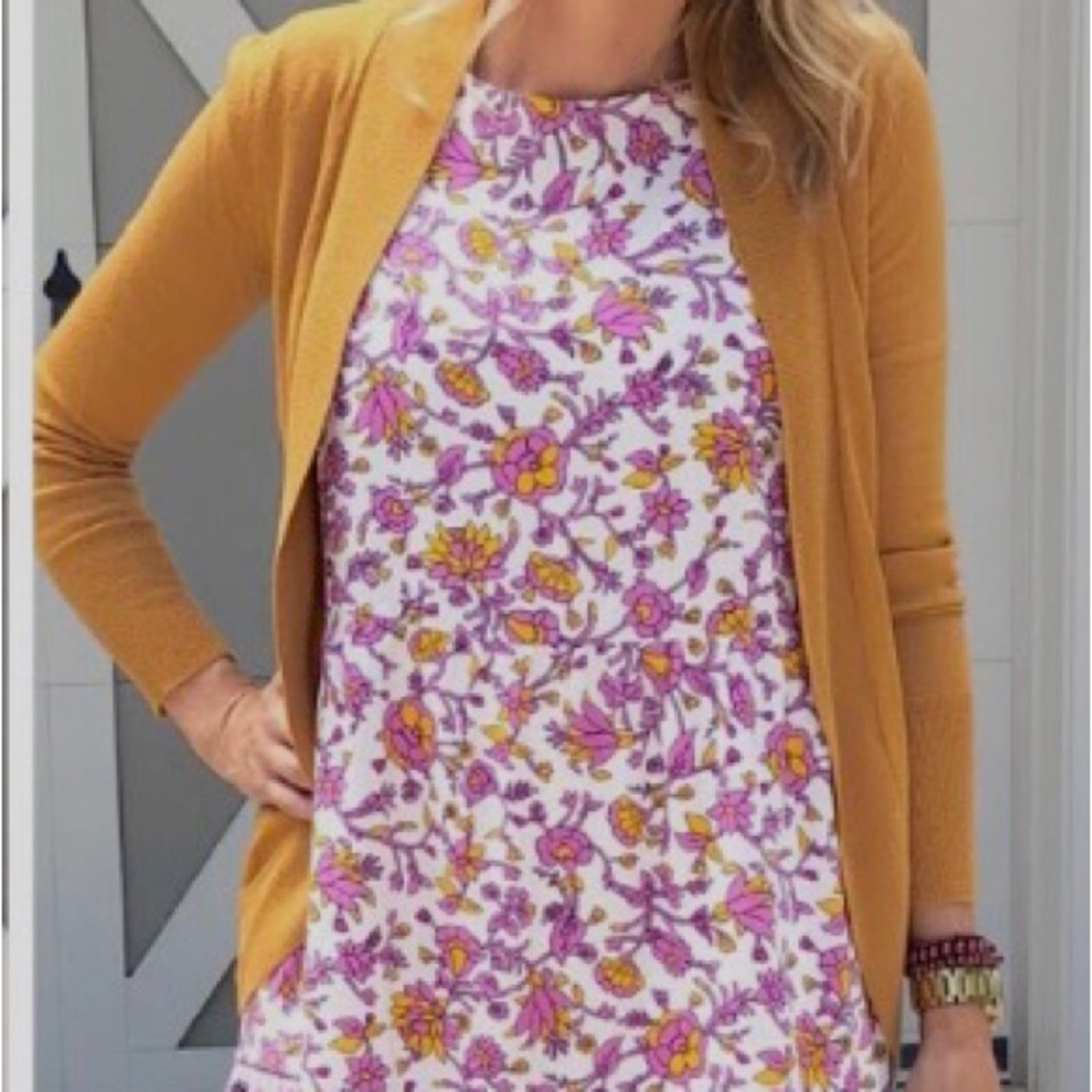 Floral Sleeveless Dress - Pink and Purple